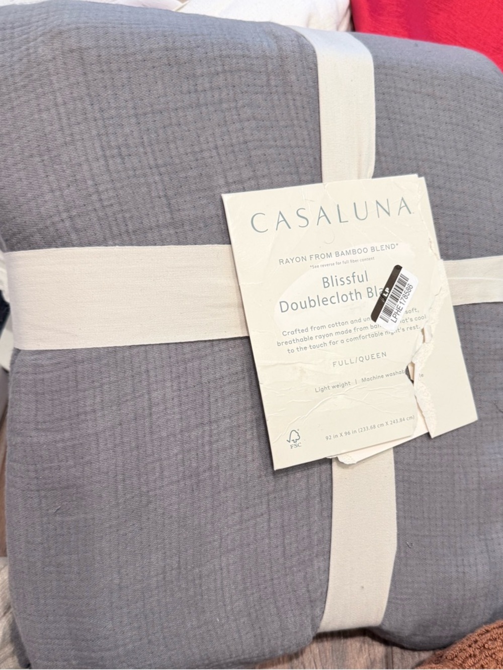 Casaluna Gray Doublecloth Comforter